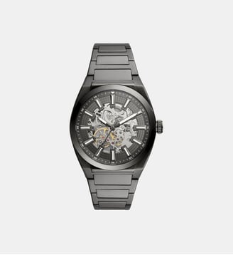 Montre automatique Everett Anthracite, Transparent ME3206 - Fossil - Anthracite