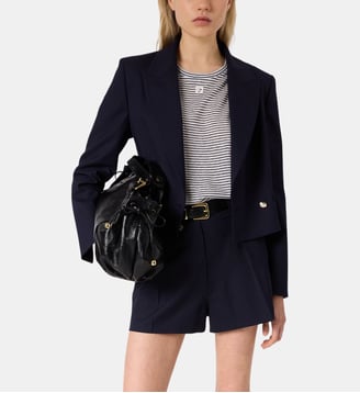 T-shirt rayé en lin et coton - MELVA - Gerard Darel - Marine