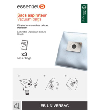 Sac aspirateur EB UNIVERSAC - Essentiel B - Standard