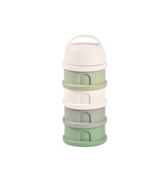 Boîte doseuse - 4 compartiments - Cotton white/Sage green - Beaba - Vert