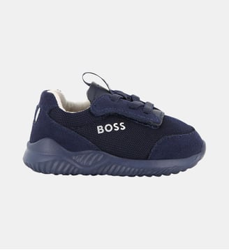 Baskets basses à lacets - BOSS Kidswear - Bleu cargo