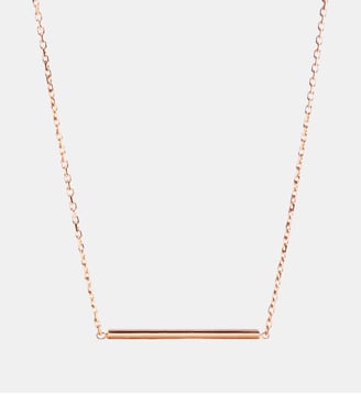 Collier Anagramme double jonc sur chaîne. - JEM - Rose