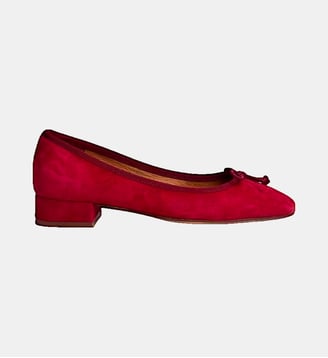Ballerines Dadou basses en cuir - Jonak - Rouge berry