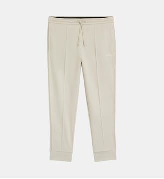 Pantalon tapered en coton finition lisse  - BOSS - Beige clair