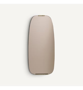 Miroir fumé et laiton H72,5cm AM.PM
