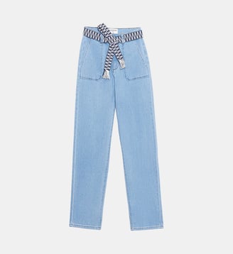 Pantalon droit uni MARISOL - La Petite Etoile - Stone