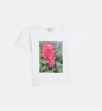 t-shirt Mitsuba en coton sérigraphié jardin d'agnès - Agnès b. - Multicolore