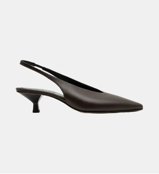 Elki - Slingback En Cuir Nappa Expresso - Parallèle - Expresso