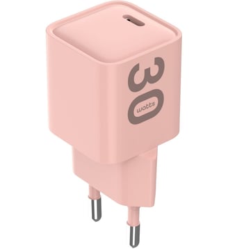Chargeur USB-C 30W rose - Essentiel B - Rose