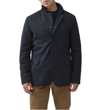 Veste droite en coton hydrofuge Winscombe - Rodd & Gunn - Bleu nuit