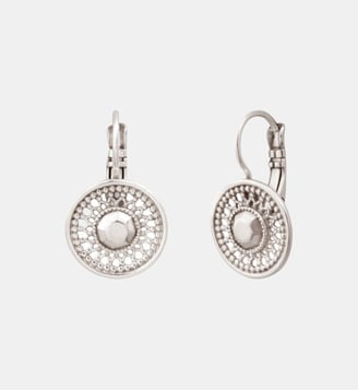 Boucles d'oreilles dormeuses   - Noor - Satellite - Argenté