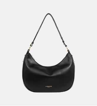 Grand sac besace Donna Aria en cuir - Lancaster - Noir