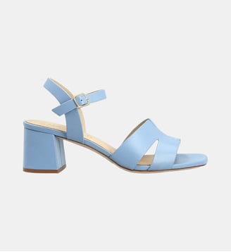 Sandale barnsley - cuir lisse - Manfield - Bleu clair