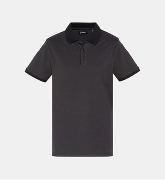 Polo en coton piqué - Schott - Noir