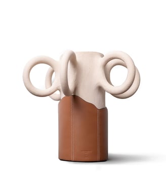 Vase Pia Chevalier x Le Tanneur - Le Tanneur - Marron tan
