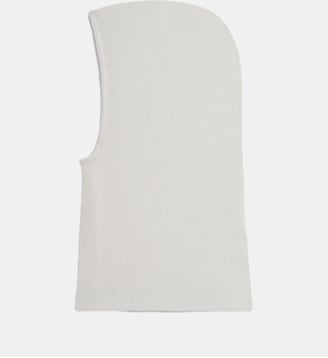 Cagoule en laine à côtes - DEWI - Pablo - Écru