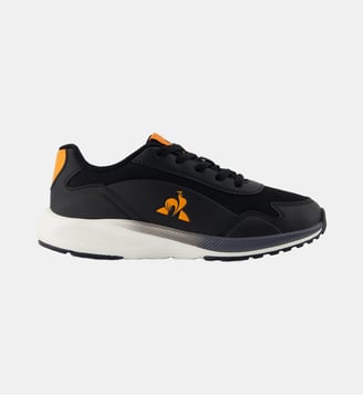 Sneakers running enfant LCS Stride - Le Coq Sportif - Black et bright marigold