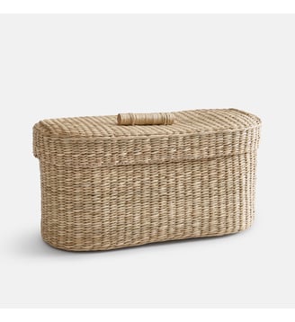 Panier de rangement pour papier-toilette, en jonc de mer - La Redoute Interieurs - Naturel