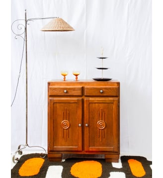 Buffet en bois Gilbert N°1931 - Produit chiné - Debongout - Bois foncé