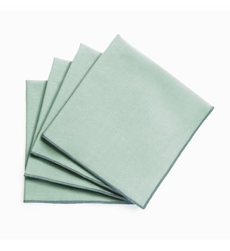 Lot de 4 serviettes de table, coton lavé La Redoute Interieurs