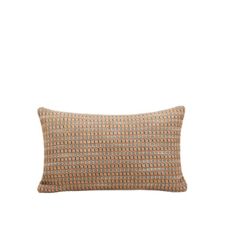Housse De Coussin en Jacquard texturé et graphique EIRIK - Madura - Ocre et orage