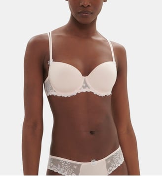 Soutien-gorge décolleté carré en spacer 3D - Poudre - Simone Pérèle - Rose