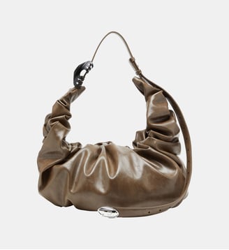Grab-D-Grand sac hobo froissé - Diesel - Beige
