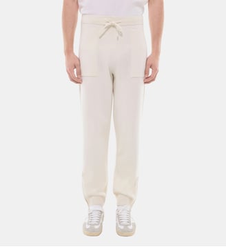 Pantalon de jogging en laine et coton - Fursac - Écru