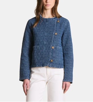 Veste en denim jacquard - La Fée Maraboutée - Medium