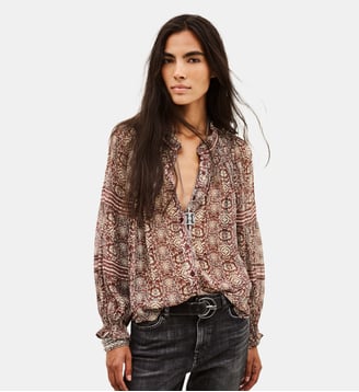 Chemise Denna - Ba&sh - Bordeaux