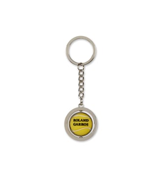 Porte-clé balle - Roland-Garros - Jaune