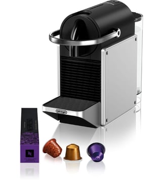 Nespresso Pixie gris metal EN127.S DeLonghi