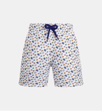 Maillot de bain Micro Ronde des Tortues - Vilebrequin - Blanc