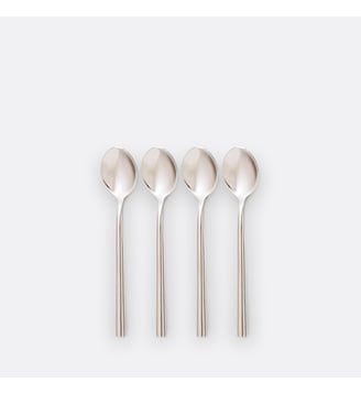 Lot de 4 cuillères à café inox - La Redoute Interieurs - Inox