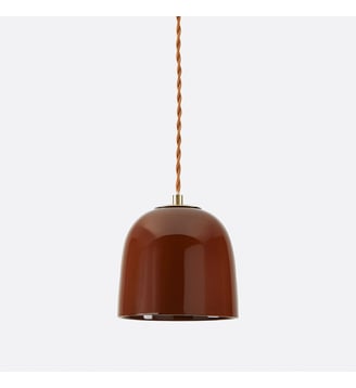 Suspension en céramique Ø15 cm - La Redoute Interieurs - Marron