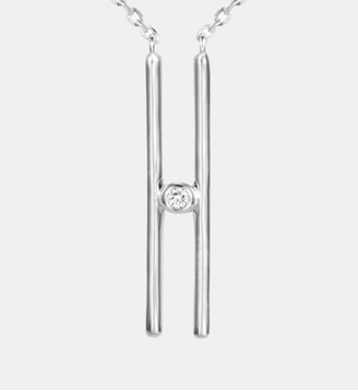 Collier chaîne Harmonie en Argent avec diamant blanc - La Garçonne Diamant - Argent