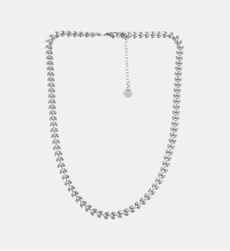 Collier de maille Laurier - Les Cléias - Argenté