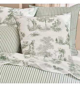 Taie d'oreiller percale de coton Garnier Thiebaut