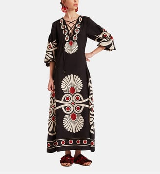 Robe Viviana Medallion Placée Black - La DoubleJ - Noir