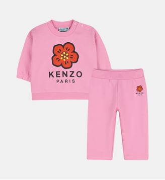 Ensemble sweat et pantalon - Kenzo Kids - Depp pink