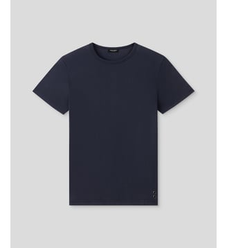 T-shirt Eyelet Edition en mesh - Ron Dorff - Bleu marine