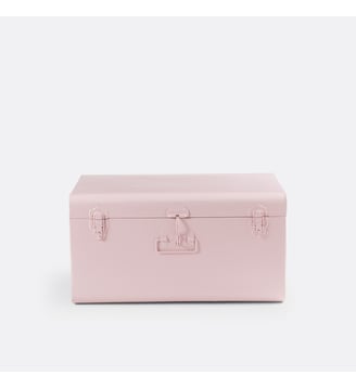 Malle de rangement en métal acier - La Redoute Interieurs - Rose poudré