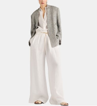 Pantalon aspen en lin - Momonì - Crème