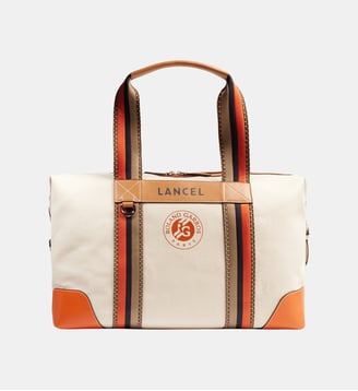 Sac de voyage signature en coton mélangé - Lancel - Beige