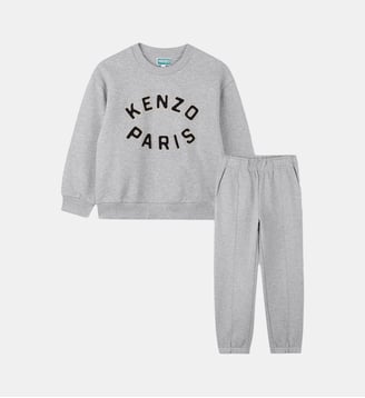 Ensemble sweat et pantalon - Kenzo Kids - Gris chiné