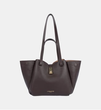 Sac cabas Milano Horizon en cuir - Lancaster - Marron foncé