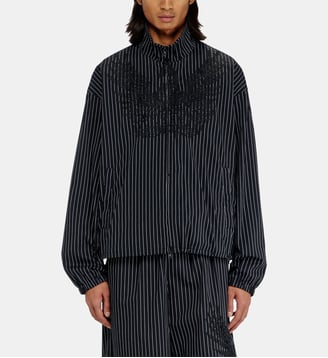 Veste en nylon à rayures avec broderie Phoenix - Diesel - Noir