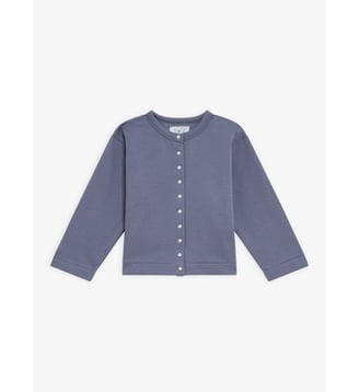 cardigan pression - Agnès b. - Gris tôle