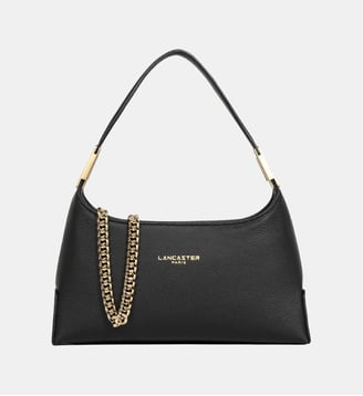 Petit sac à main Lychee Ace en cuir - Lancaster - Noir