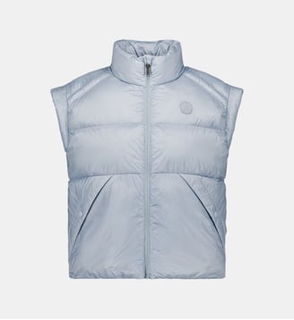 Doudoune courte oversize sans manches Lyna - Jott - Cendre marine
